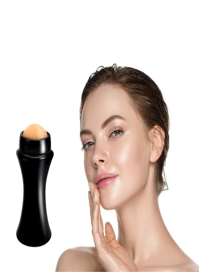 SIMESTICH بكرة تدليك الوجه من الحجر البركاني من سيمستيك - بكرة قابلة لإعادة الاستخدام للتحكم في الزيوت للبشرة الدهنية | أداة عناية بالبشرة محمولة وسهلة الاستخدام لبشرة خالية من اللمعان ولمسات سريعة أثناء التنقل - Image 2