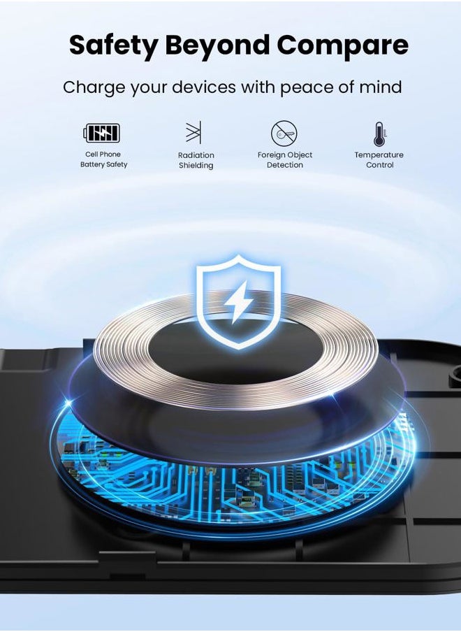 TAMOXI - Wireless Charger, 10W Max Dual Charging Pad for iPhone 15/14/14 Plus/13 Pro Max/Pro/Mini/12/11, Airpods 3/2/Pro, Samsung S22/S21, QC 24W Adapter, Charging Adapter - Image 1