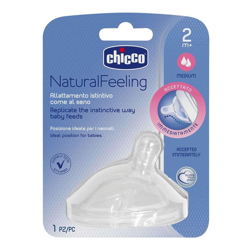 Chicco Teat Stepup New 2m + Medium Flow - Image 1