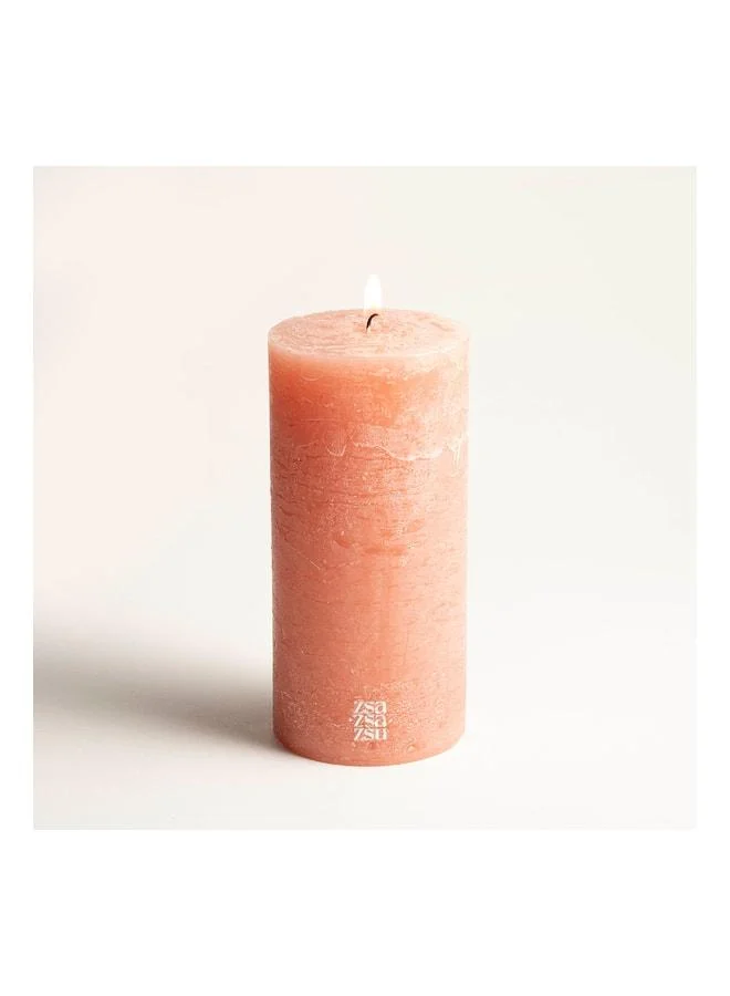 Zsa Zsa Zsu Deurne Rose Dry Paraffin Candle 9x9x19 cm.