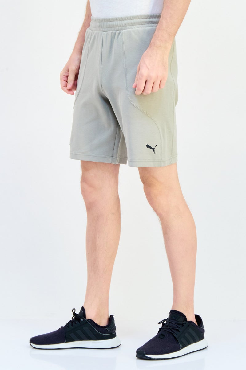 PUMA شورتات رياضية للرجال مع حبل سحب، خارجي، رمادي - Image 2