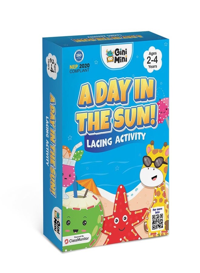GiniMini Lacing Activity Toy for Kids 2 3 4 Years | Enhance Motor Skills, Hand-Eye Coordination, Screen-Free, Creativity, & Imagination | Return & Birthday Gifts for Boys & Girls - Image 1