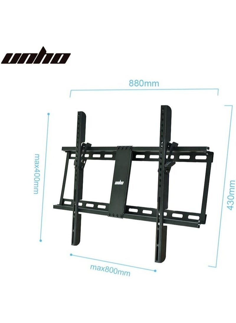 Tilting TV Wall Mount, TV Wall Mount for 32-85 Inch TV, Monitor Wall Mount for LED LCD Plasma 15˚ Tilting Load 60 kg VESA Max 800 x 400 with Level - Image 3