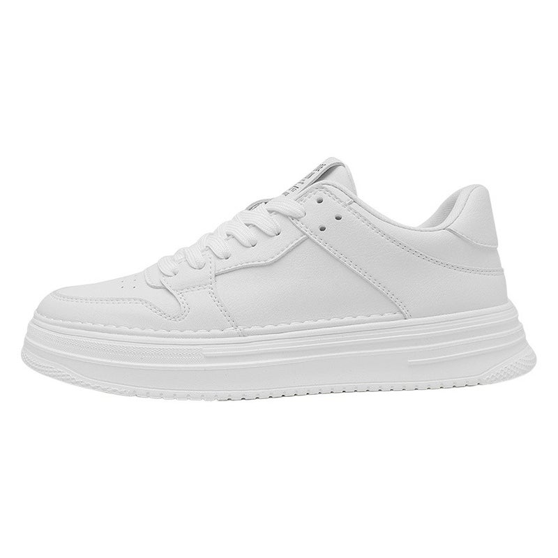 Men''s White Sneakers 2026 New Spring Trendy Brand Thick-Soled Casual Sneakers Men''s Leather Hot-Selling Height-Increasing Sports Trendy Shoes - Image 2