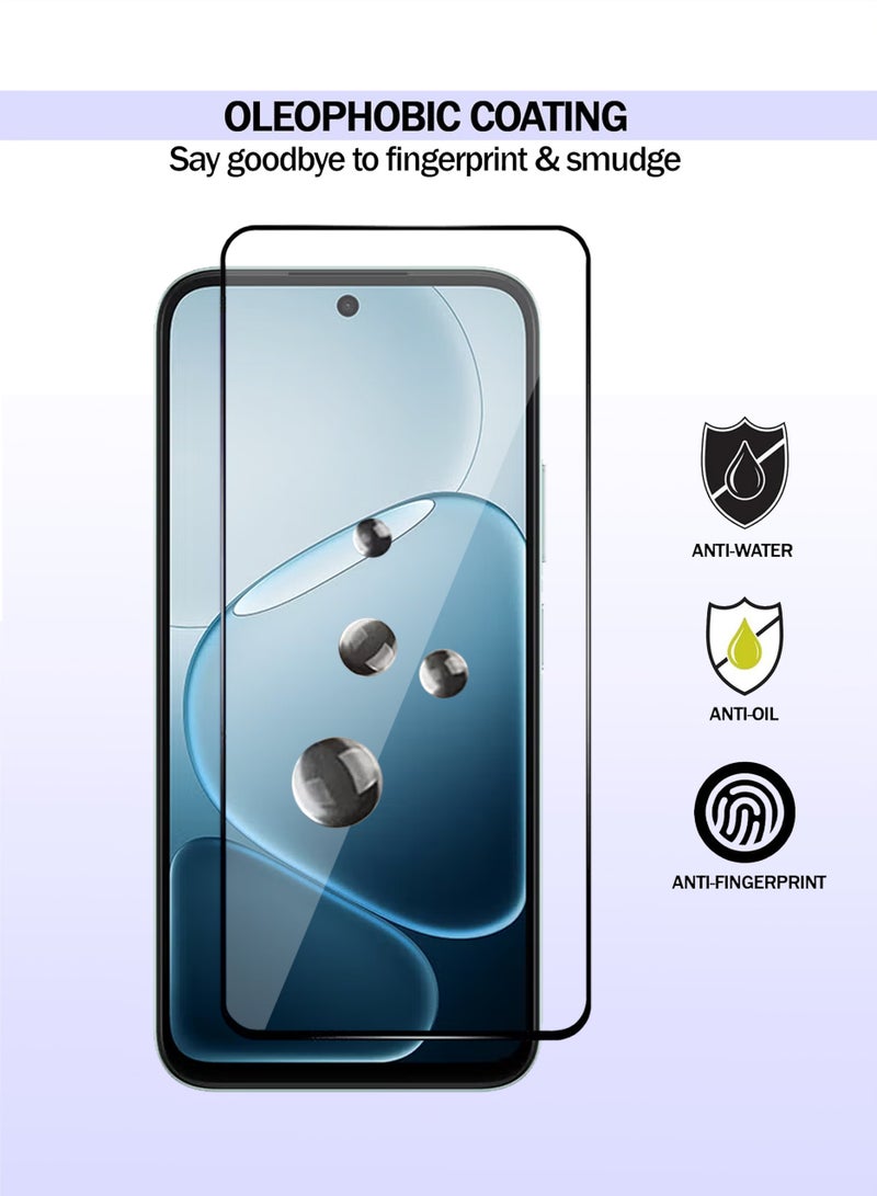 OPPO A6x Screen Protector - Premium Full Screen Tempered Glass For OPPO A6x , High Transparency, Delicate Touch, Anti-Explosion, Smooth Arc Edges, Easy Installation - Image 3