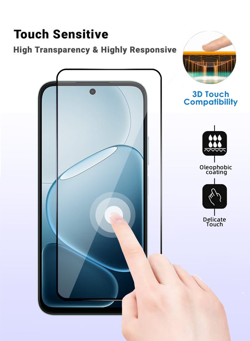 OPPO A6x Screen Protector - Premium Full Screen Tempered Glass For OPPO A6x , High Transparency, Delicate Touch, Anti-Explosion, Smooth Arc Edges, Easy Installation - Image 4