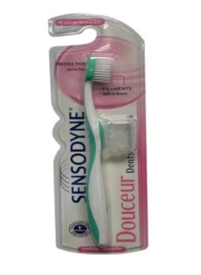 Sensodyne 2 Pieces Of Douceur Toothbrush With Brush Holder Multi color - Image 2
