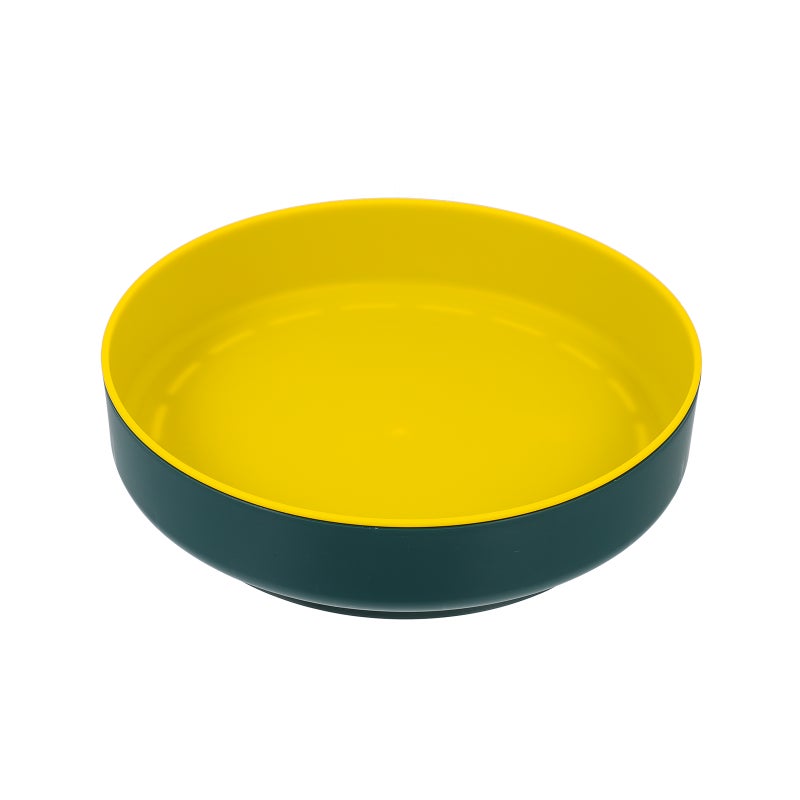 2 pcs Draining Shelf Rotating Storage Rack Kitchen Organizer Seasoning Rack (Green Yellow) - Image 5