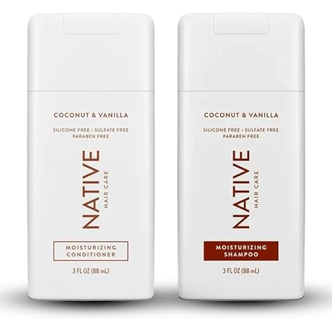 Native, Coconut & Vanilla Shampoo, 3 Fl Oz