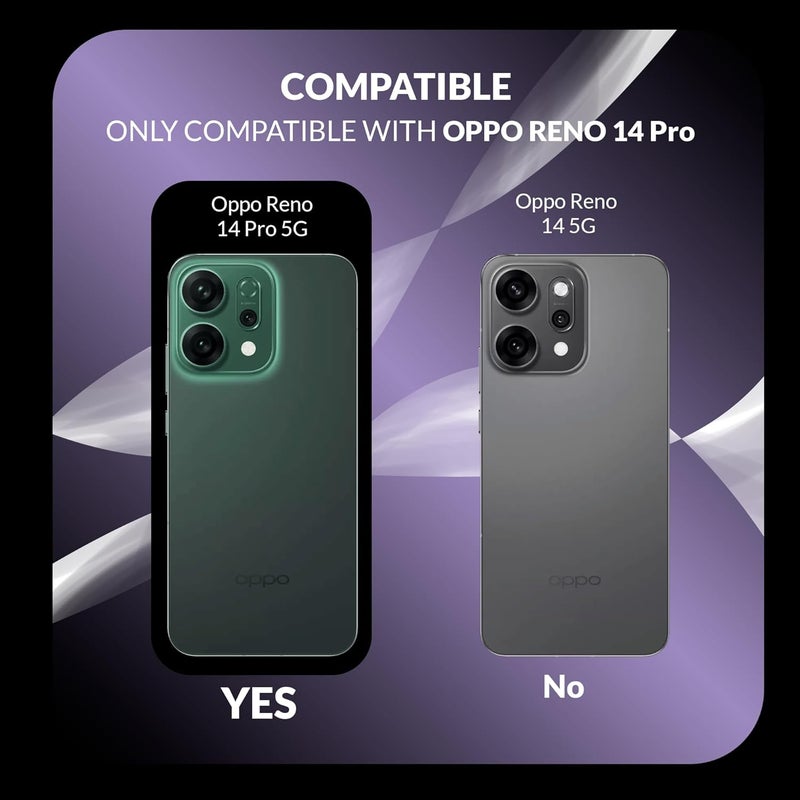 ShieldTech غطاء خلفي + واقي شاشة لهاتف أوبو رينو 14 برو 5G | غطاء خلفي شفاف لهاتف أوبو رينو 14 برو | غطاء خلفي شفاف من TPU لهاتف رينو 14 برو 5G - Image 5