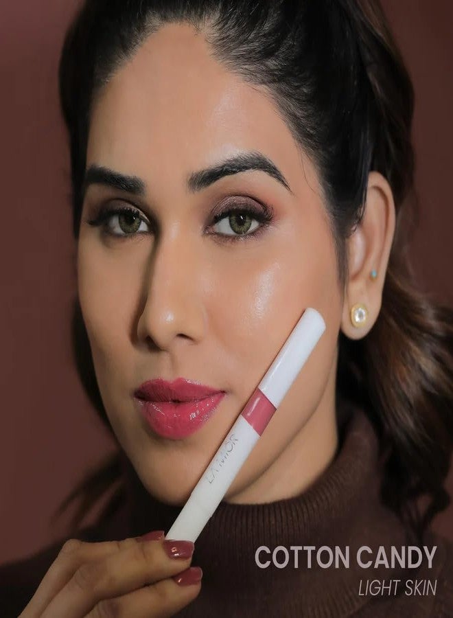 LAMIOR Peptide Glaze Lip Balm Combo - 3 in 1 Formula for Glossy Shine, Healing & Nourishment for Dry Dark & Pigmented Lips with Shea Butter, Non Sticky Lip Balm for Women, (Maple Glaze, Pack of 3) - Image 4