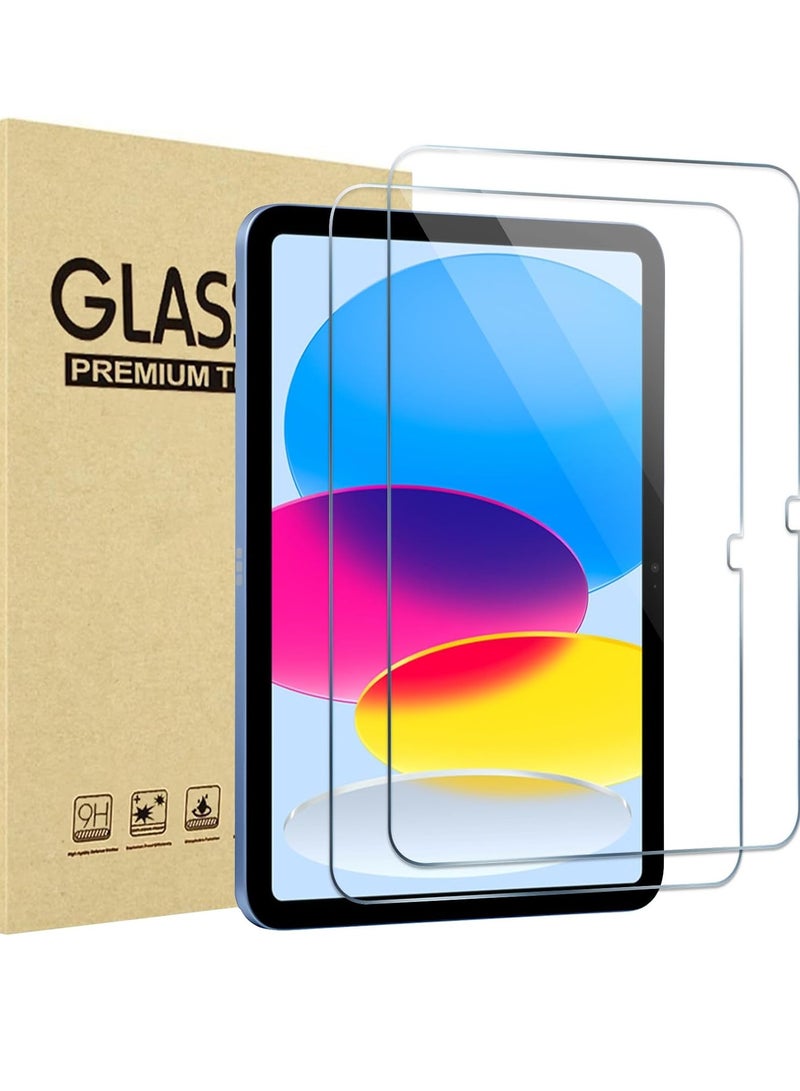 Procases 2 Pack Screen Protector for iPad 10.9 10th Generation 2022 Tempered Glass Film Guard - Image 1
