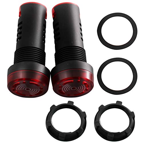 DIGITEN AC DC 12V 22mm Red LED Flash Alarm 80dB Indicator Light Lamp with Buzzer Pack of 2 - Image 4