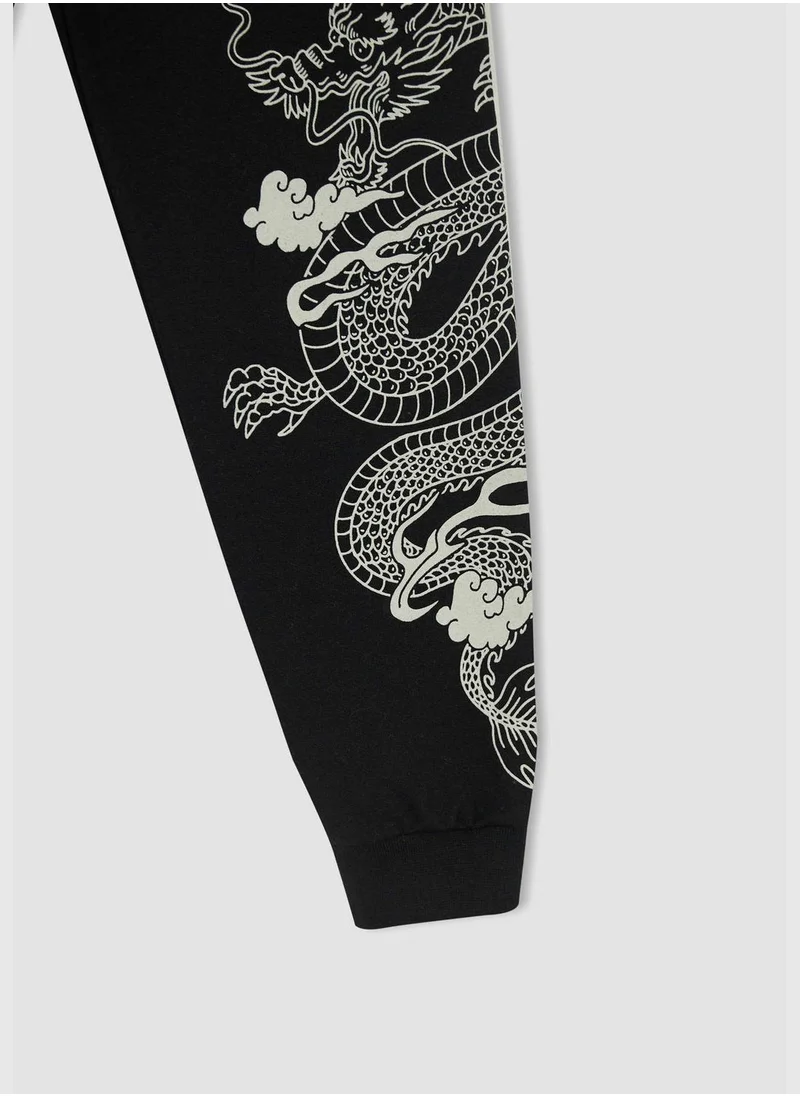 DeFacto Elasticted Waist Snake Print Joggers