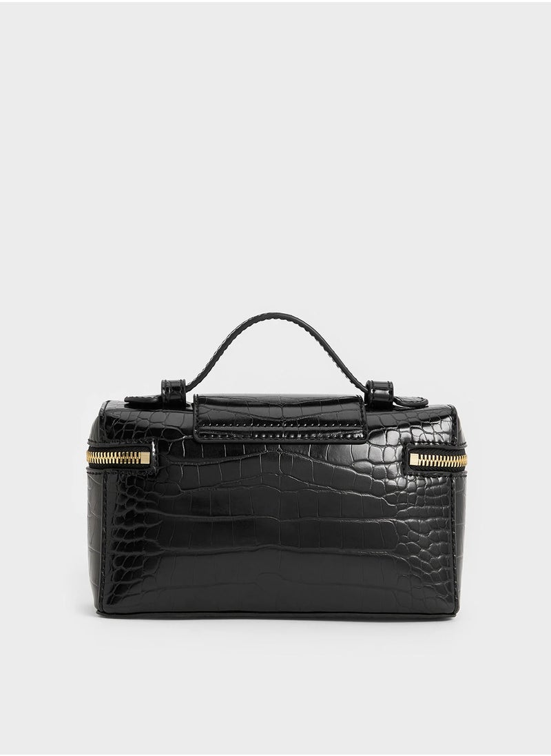 Charles & Keith Arwen Top Handle Vanity Bag  - Image 4