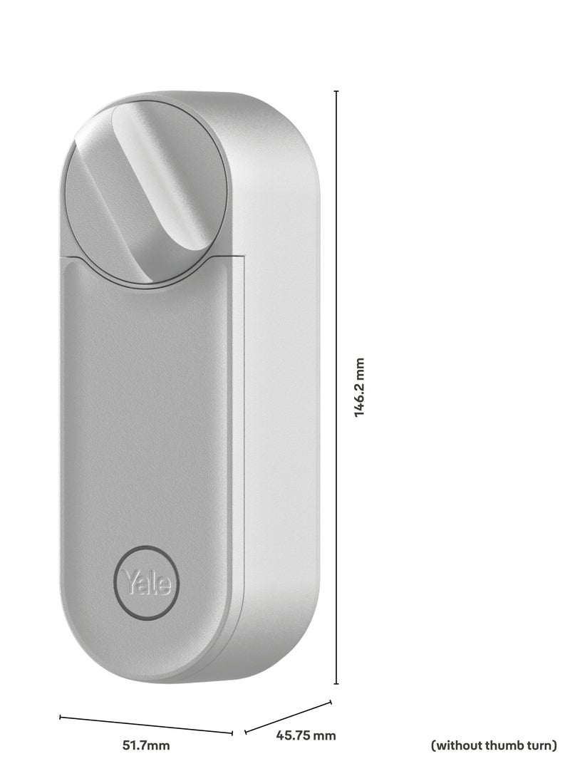Yale Smart Door Lock Linus L2, Silver - Keyless Entry, Easy Installation, Built-in WiFi & Bluetooth, Remote Access, Virtual Keys, Retrofit Over Euro Profile Cylinder, Instant Alerts  - Image 2