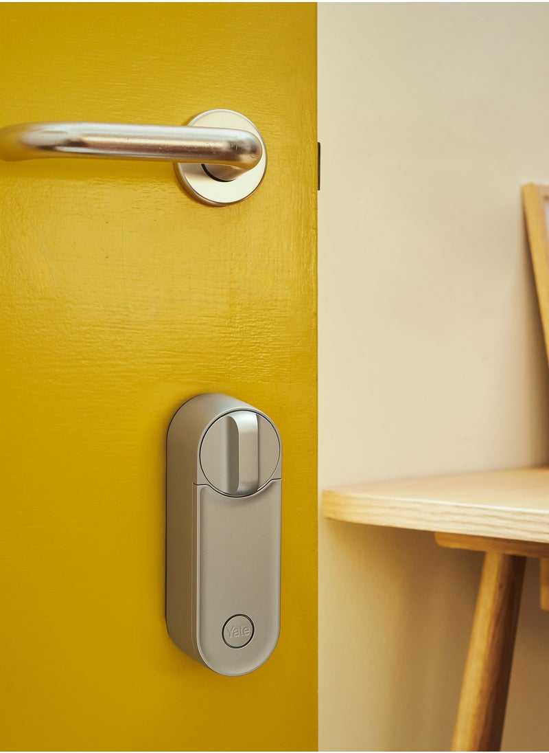 Yale Smart Door Lock Linus L2, Silver - Keyless Entry, Easy Installation, Built-in WiFi & Bluetooth, Remote Access, Virtual Keys, Retrofit Over Euro Profile Cylinder, Instant Alerts  - Image 3