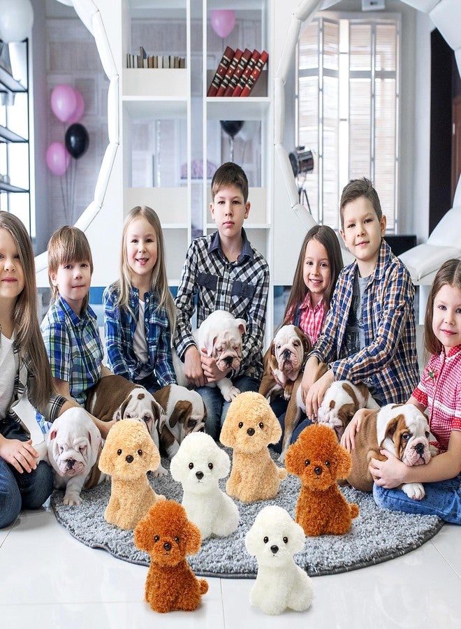 Harrycle 6 Pcs 8 Inch Stuffed Animal Plush Dog Puppy Soft Plush Pillow Toy Fluffy Puppy Set for Kids Girls Dog Theme Party Favor Birthday Baby Room Home Decor(Adorable Style,Retro Color) - Image 5