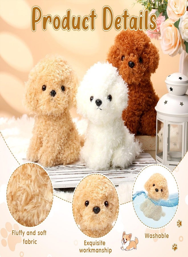 Harrycle 6 Pcs 8 Inch Stuffed Animal Plush Dog Puppy Soft Plush Pillow Toy Fluffy Puppy Set for Kids Girls Dog Theme Party Favor Birthday Baby Room Home Decor(Adorable Style,Retro Color) - Image 3