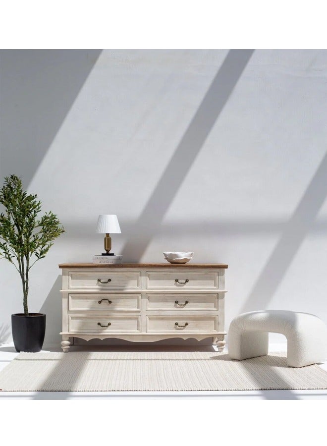 إيه تي إم مصباح طاولة نحاسي أنيق مع غطاء أبيض مطوي - Image 4