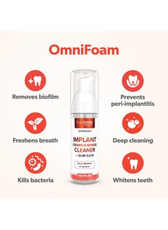 EverSmile Eversmile OmniFoam Dental Cleaner - Cleaning Foam for Implants, Crowns, and Bridges - Pack of 1, 50ml Bottle  - Image 2