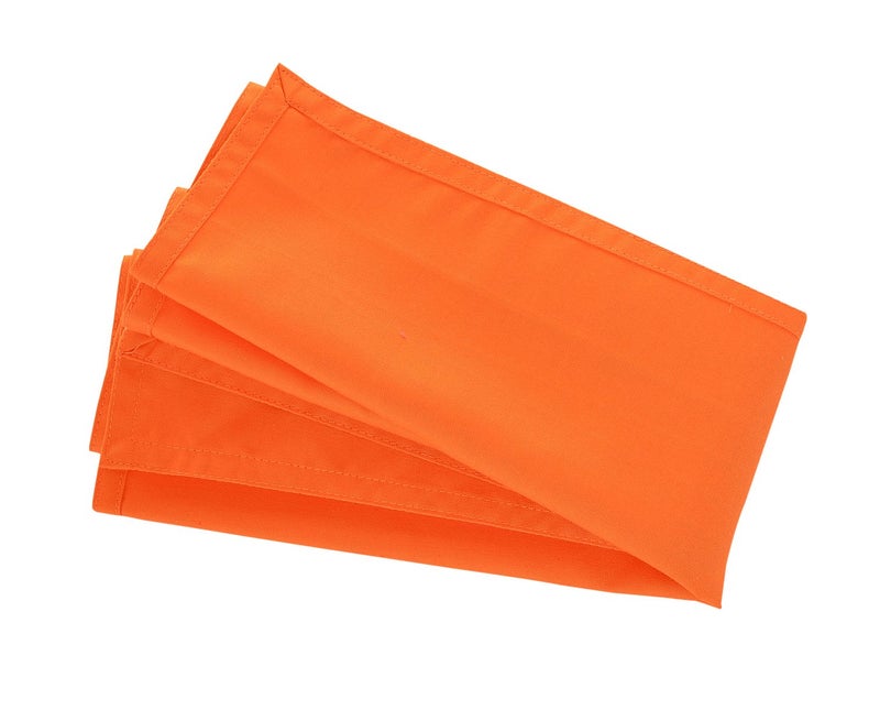 Switchon Solid Orange Colour Table Napkins Set of 6 pcs 16X16 INCH - Image 2