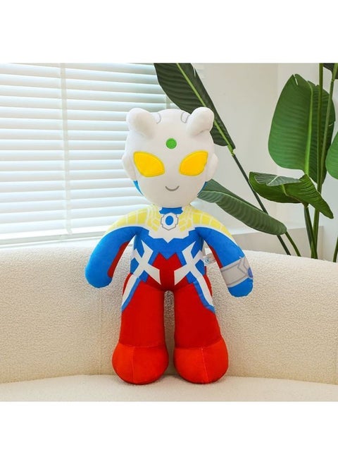 Thello Ultraman Doll Plush Toy Plush Large Doll Children's Sleeping Birthday Gift Degas Boy-Color:Ultraman Zero-Height:83cm