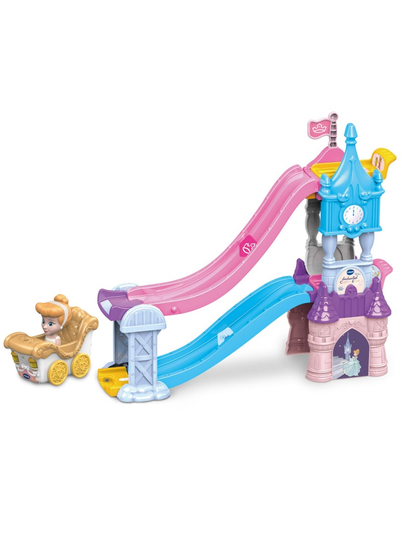Vtech - Toot-Toot Drivers Enchanted Castle Slide, Disney Princess Playset - Multicolour | with Included Cinderella Vehicle, Lights, Phrases, Songs, Interactive | Ideal for ages 1-5 + up - Image 1
