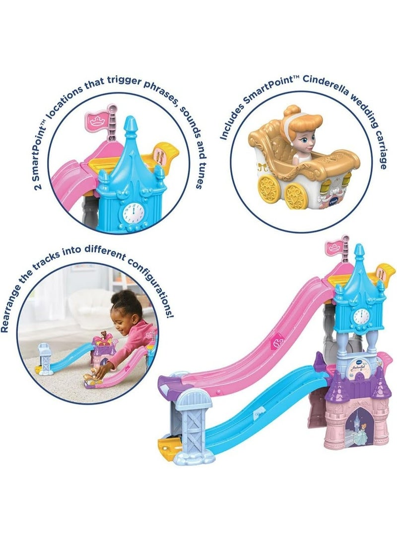 Vtech - Toot-Toot Drivers Enchanted Castle Slide, Disney Princess Playset - Multicolour | with Included Cinderella Vehicle, Lights, Phrases, Songs, Interactive | Ideal for ages 1-5 + up - Image 2