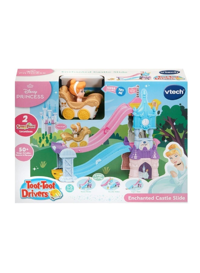 Vtech - Toot-Toot Drivers Enchanted Castle Slide, Disney Princess Playset - Multicolour | with Included Cinderella Vehicle, Lights, Phrases, Songs, Interactive | Ideal for ages 1-5 + up - Image 5