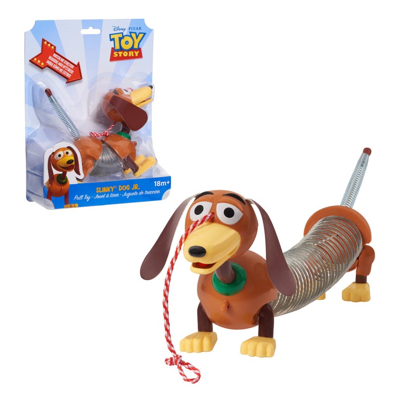 Slinky Disney and Pixar Toy Story Slinky Dog Jr Pull Toy, Toys for 3 Year Old Girls and Boys, Kids Toys for Ages 18 Month by Just Play - Image 1