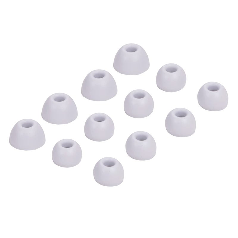 luakesa Replacement Silicone Tips Earbuds Buds Eartips Set for Beats Studio Buds Earphone Headphones,6 Pairs (White) - Image 1