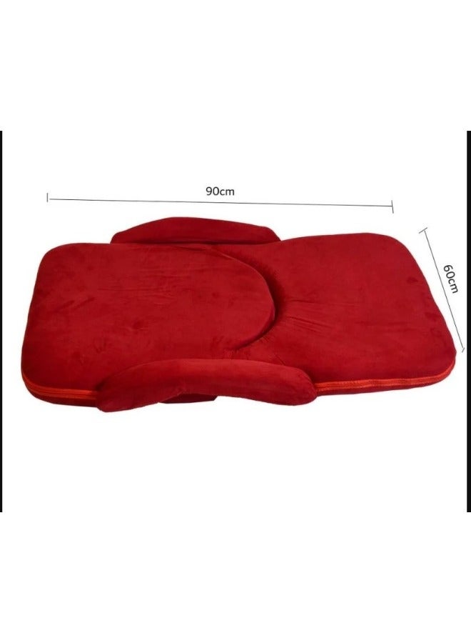 SMART HOME Padded, comfortable and soft to the touch foldable floor chair with armrest, picnic seat, sports chair, outdoor chair and garden chair - Image 4