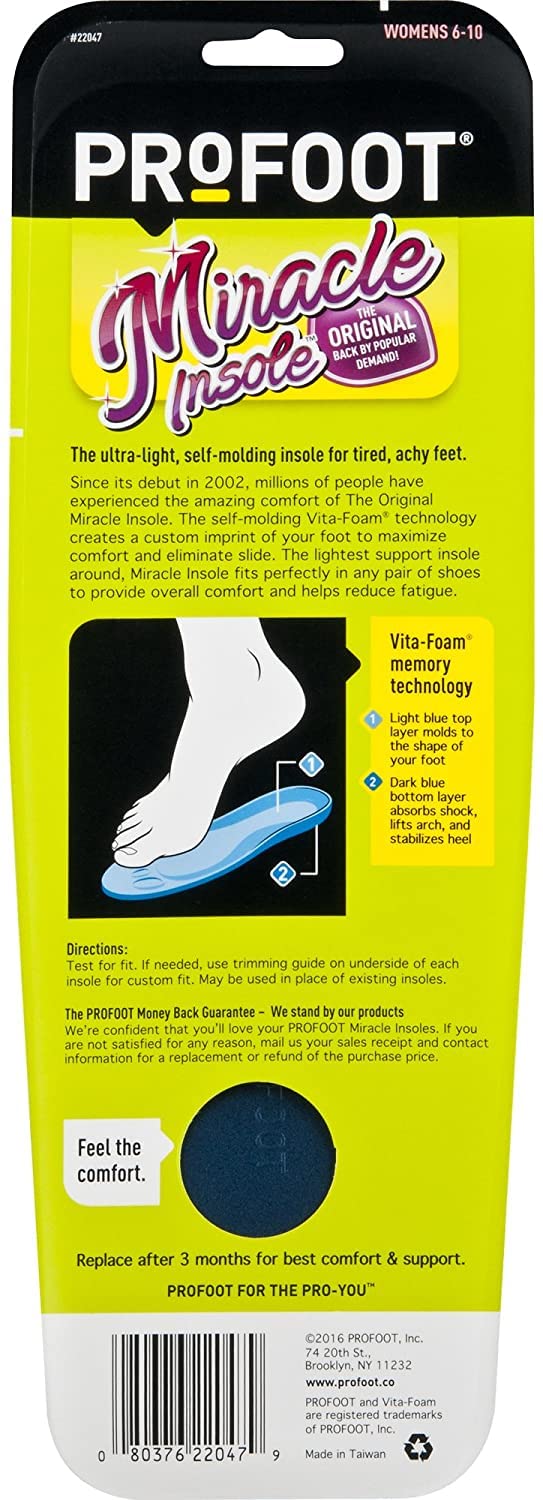ProFoot Original Miracle Insole, Women's 6-10, 1 Pair - Image 5