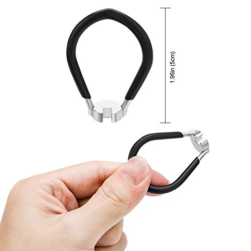 Oumers 3 Pack of Bike Spoke Wrench Kit, Forged Steel Bike Rim Correct Tool Bicycle Spoke Tool-Black - Image 3