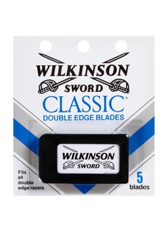 WILKINSON Wilkinson Sword Double Edge Razor Blade Refills for Men - 5 Count 