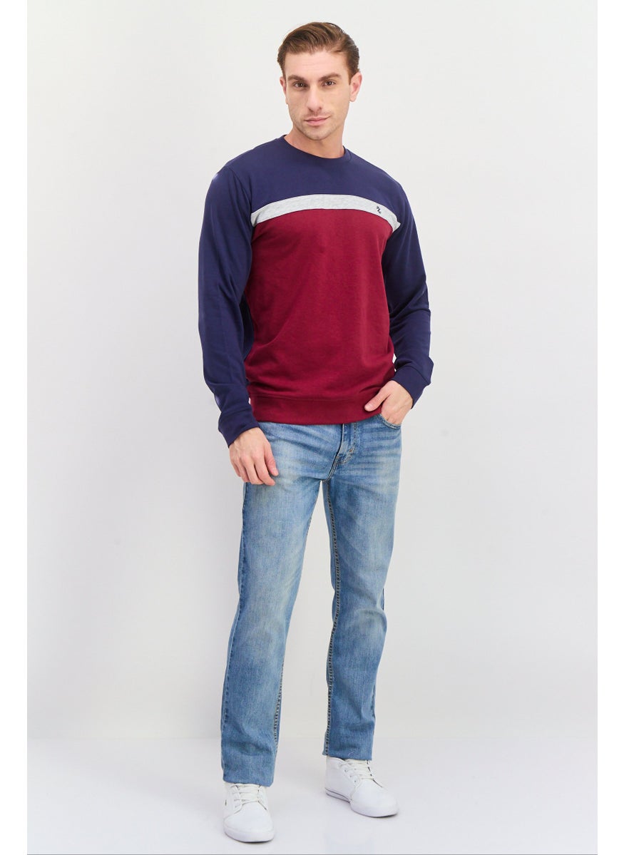 Men Crew Neck Embroidered Logo Long Sleeves Sweatshirt, Navy Blue - pzsku/Z08150EC362A1D491A569Z/45/_/1738161400/0caedf82-4d74-46d5-9850-9d0c93d67663