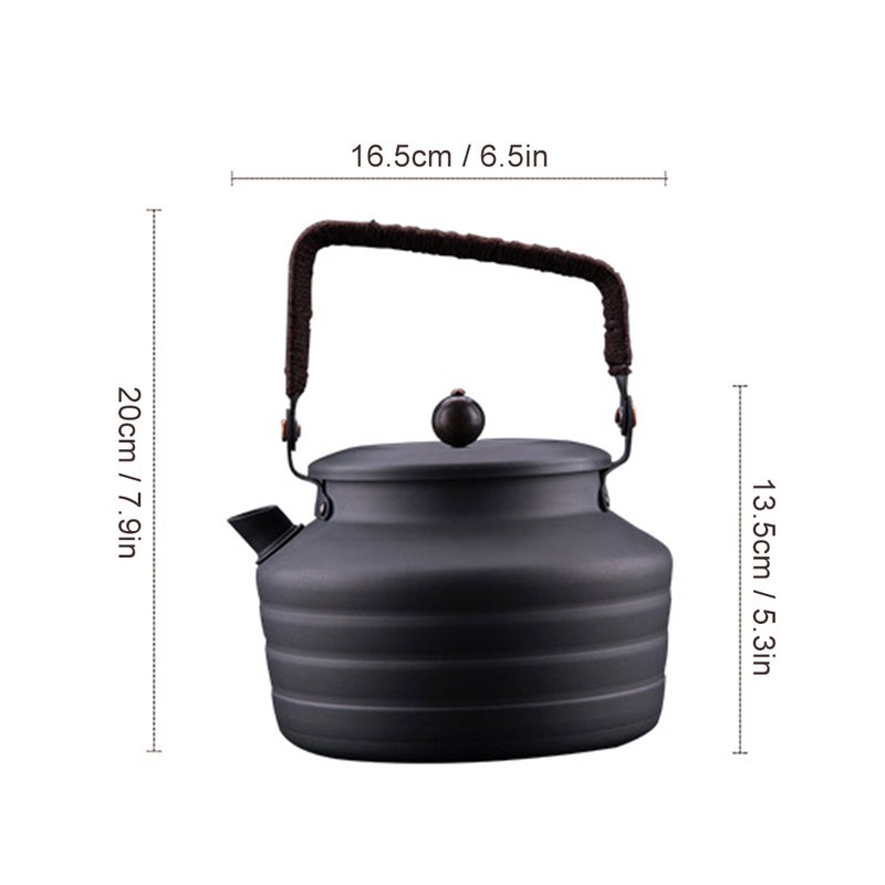 1.3L Camping Water Kettle Portable Camping Tea Kettle for Outdoor Hiking Picnic - Image 2