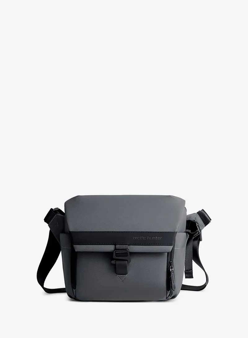 ARCTIC HUNTER Unisex Camera Bag Water Resistant Compact Camera Shoulder Bag with Tripod Holder for DSLR/SLR/Mirrorless Cameras K00576 Grey