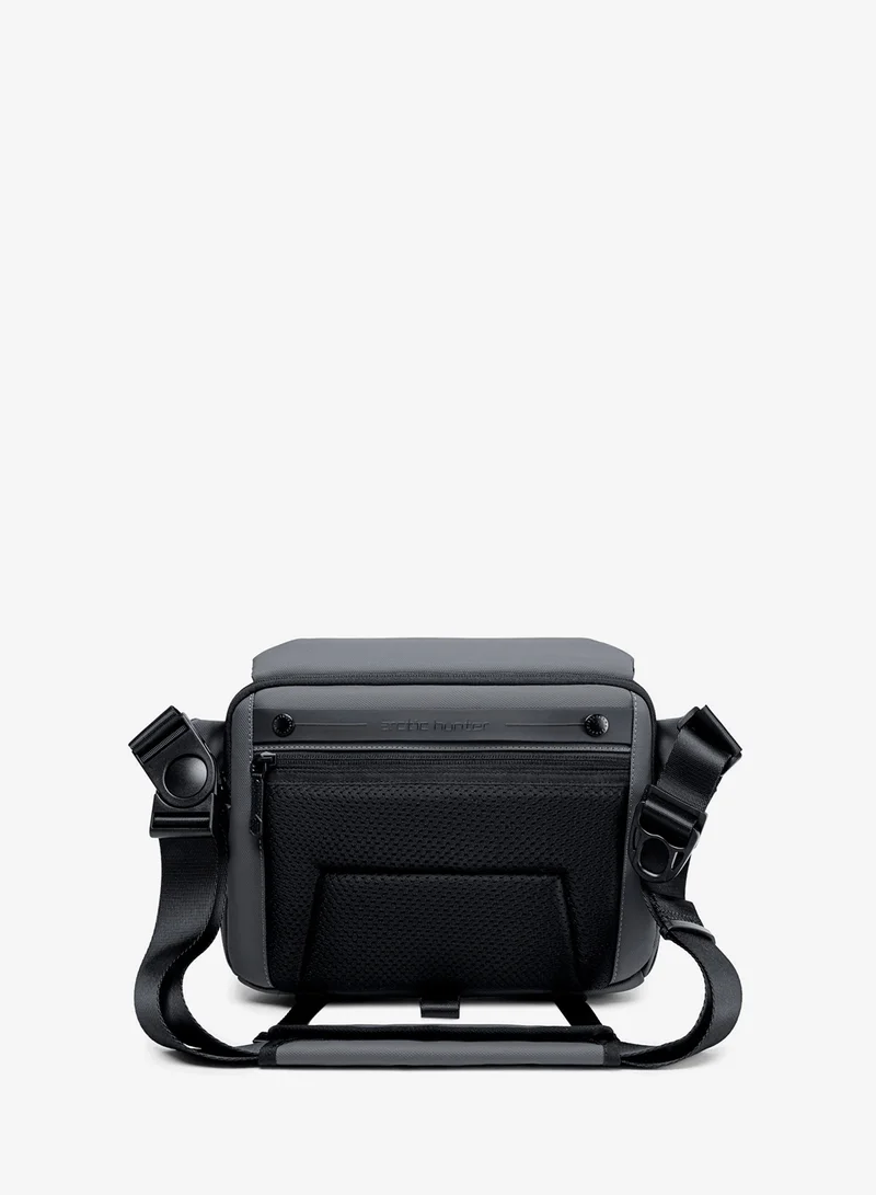 ARCTIC HUNTER Unisex Camera Bag Water Resistant Compact Camera Shoulder Bag with Tripod Holder for DSLR/SLR/Mirrorless Cameras K00576 Grey