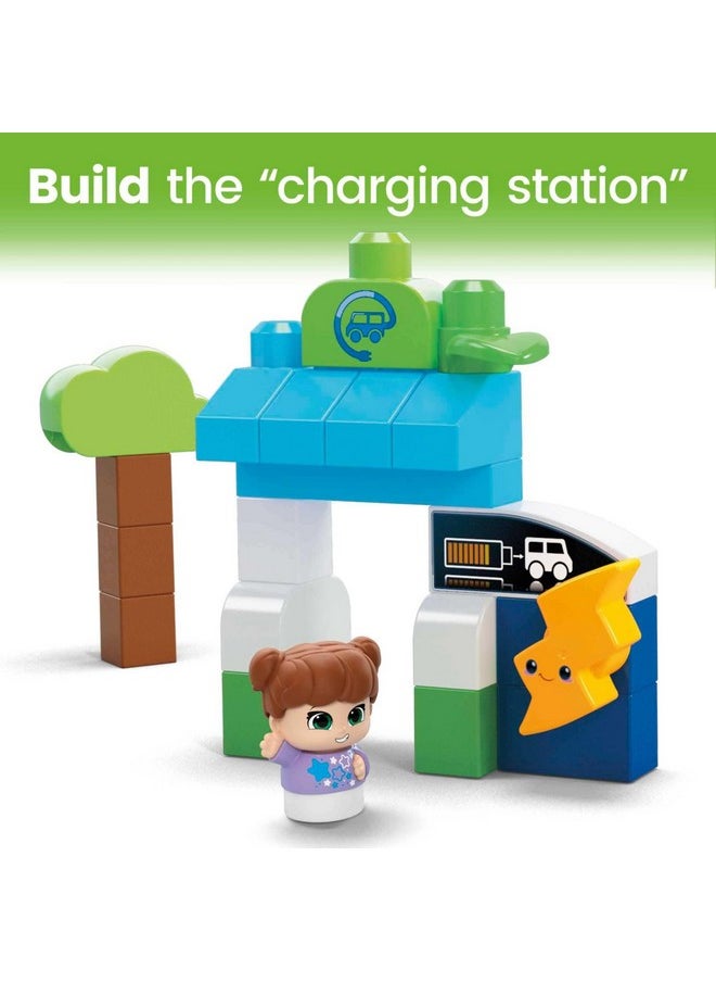 Mega Brands Mega BLOKS Fisher-Price Toddler Building Blocks, Green Town Charge & Go Bus with 34 Pieces, 2 Figures, Kids Age 1+ Years, Packaging May Vary (Amazon Exclusive)  - Image 5