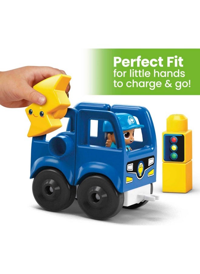 Mega Brands Mega BLOKS Fisher-Price Toddler Building Blocks, Green Town Charge & Go Bus with 34 Pieces, 2 Figures, Kids Age 1+ Years, Packaging May Vary (Amazon Exclusive)  - Image 4