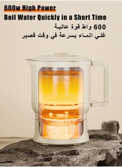Kawu Foldable Travel Electric Kettle Small Water Boiler, 800ml Portable Tea Kettle Mini Crock Pot Electric Teapot with Auto Shut Off for Travel, Camping, RV, Home (316 Stainless Steel Liner)  - Image 3