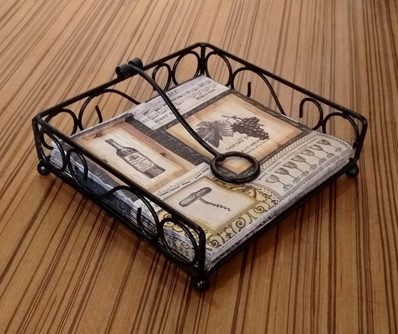 Craftland Metal Napkin Stand Tissue Paper Towel Holder for Dining Table Décor Napkin Holder Dispenser for Kitchen Restaurant Hotel Office,Home Table Décor Item (Ring Tissue) - Image 4