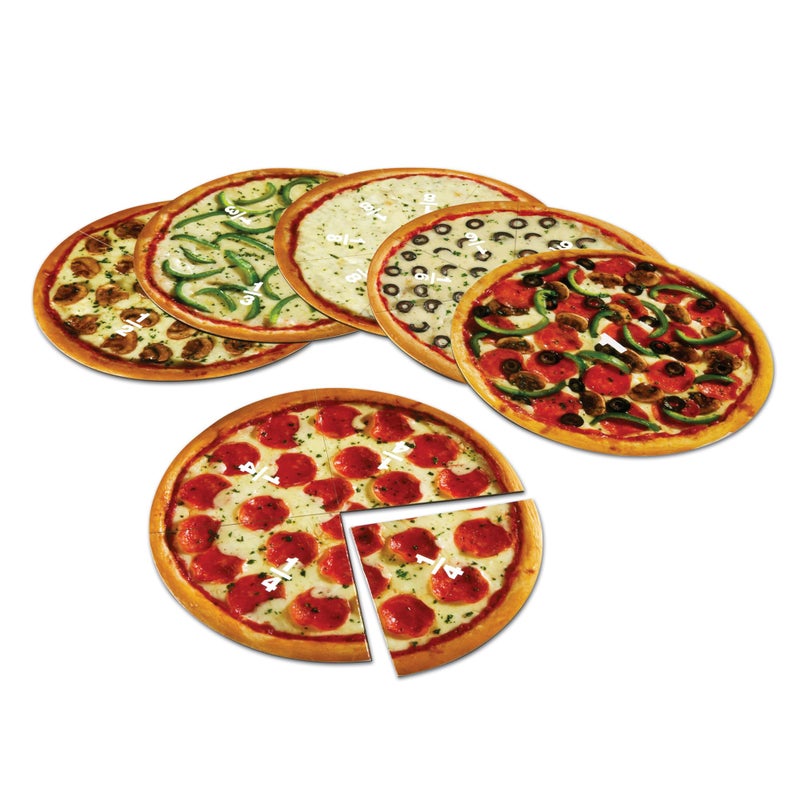 Learning Resources Magnetic Pizza Fractions, Fraction Games for Kids, 24 Pieces, Ages 6+ - Image 4