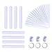 Umikk 110 Pack White Slap Bracelets Bulk 87 x 12 Inch DIY Slap Bracelet for Kids Blank Slap Bands for School Craft Projects Birthday Halloween Christmas DIY Painting Vinyl Wrapping - Image 3