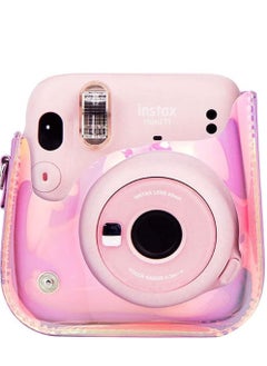 Y&D Instant Camera Case Compatible with for Instax Mini 11/9/8, PU Leather Bag Adjustable Shoulder Strap, Illusion-colour (Transparent Illusion), transparent illusion, Pack Strap  - Image 5