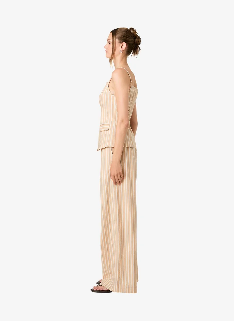 French Connection  Women's Sandlot Stripe Aspen Linen Tailored Top for Women | Best Price UAE