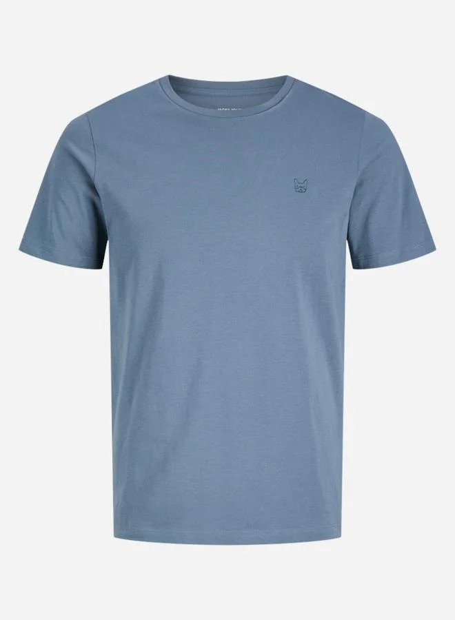JACK & JONES Blue Crew Neck Regular Fit T-Shirt