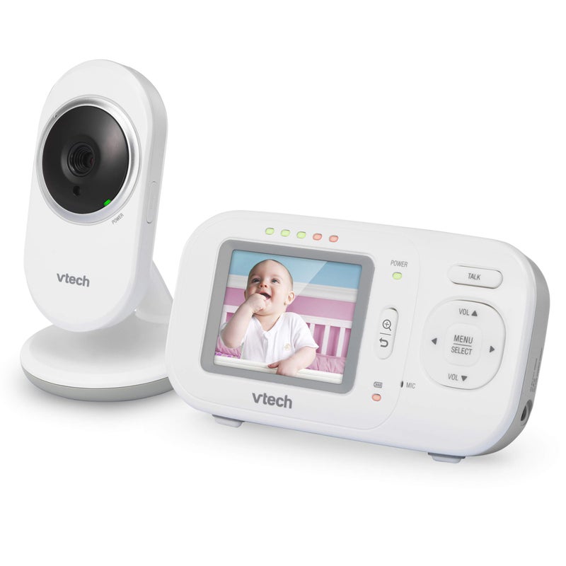 VTech VM320 2.4 Inch Digital Video Full-Color Baby Monitor with Automatic Night Vision, White - Image 2
